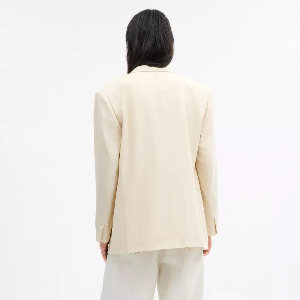 Yarn Dye Shawl Collar Blazer